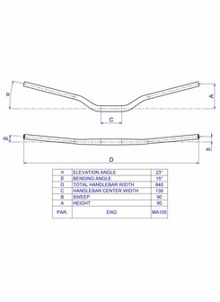 CNC Racing Fatbar stuur 22-29mm universeel CNC Racing voor Ducati