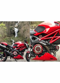 CNC Racing Distributieriem cover set 'Gear' Scrambler Monster Hypermotard voor Ducati