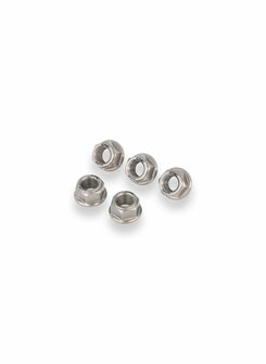 CNC Racing Achteras moerenset titanium 5 stuks voor Ducati