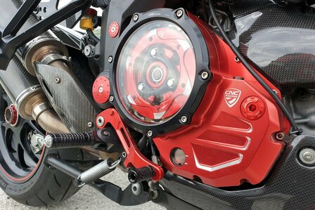CNC Racing Transparant Koppelingsdeksel ('open koppeling') voor Ducati
