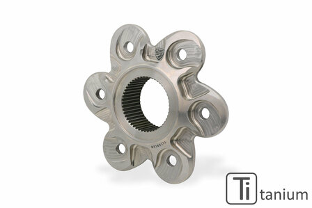 CNC Racing Titanium Achtertandwieldrager 6-bouts (grote achteras) voor Ducati
