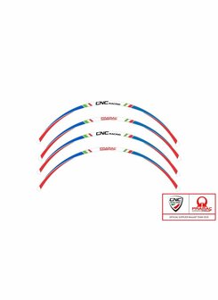 CNC Racing Rimstripe velgsticker set - 17 inch velgen - Pramac Limited Edition voor Ducati