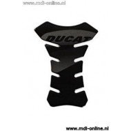 Tankpad zwart met Ducati logo for Ducati