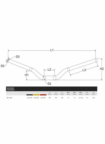 CNC Racing Stuur 22mm CNC Racing voor Ducati