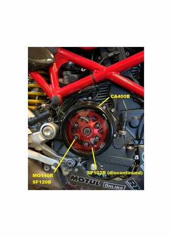CNC Racing Verenset koppeling (6 st.) droge koppeling voor Ducati