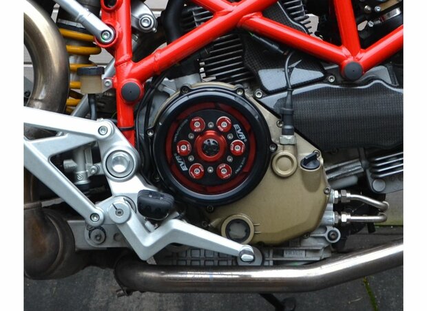 CNC Racing Transparant koppelingsdeksel 'Clear' voor Ducati