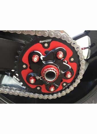 CNC Racing Achtertandwiel moerenset (5 st.) voor Ducati
