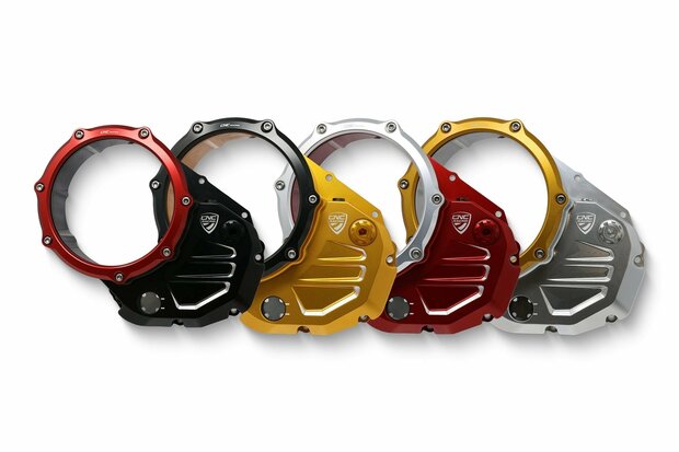 CNC Racing Transparant Koppelingsdeksel ('open koppeling') voor Ducati