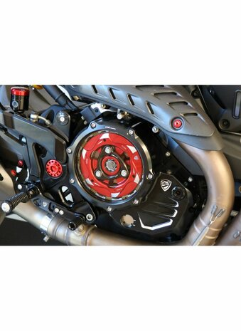 CNC Racing Transparant Koppelingsdeksel ('open koppeling') voor Ducati