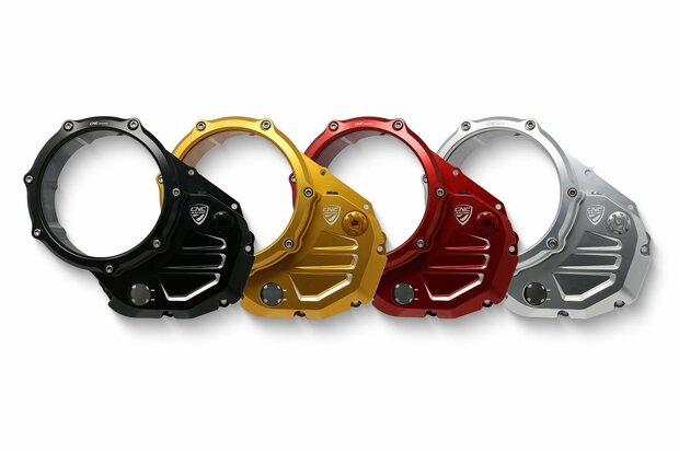 CNC Racing Transparant Koppelingsdeksel ('open koppeling') voor Ducati