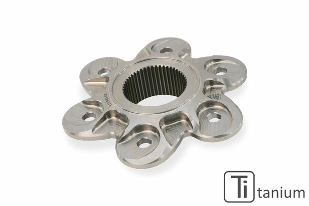 CNC Racing Titanium Achtertandwieldrager 6-bouts (grote achteras) voor Ducati
