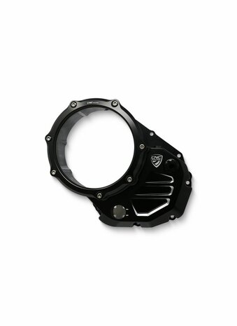 CNC Racing Transparant Koppelingsdeksel ('open koppeling') Zwart-Zwart voor Ducati