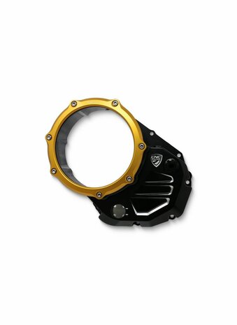 CNC Racing Transparant Koppelingsdeksel ('open koppeling') Zwart-Zwart voor Ducati