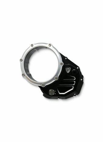 CNC Racing Transparant Koppelingsdeksel ('open koppeling') Zwart-Zwart voor Ducati