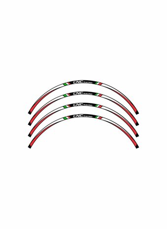 CNC Racing Rimstripe velgsticker set - 17 inch velgen voor Ducati