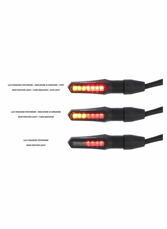 CNC Racing Indicator Taillight kit 'Task' CNC Racing voor Ducati